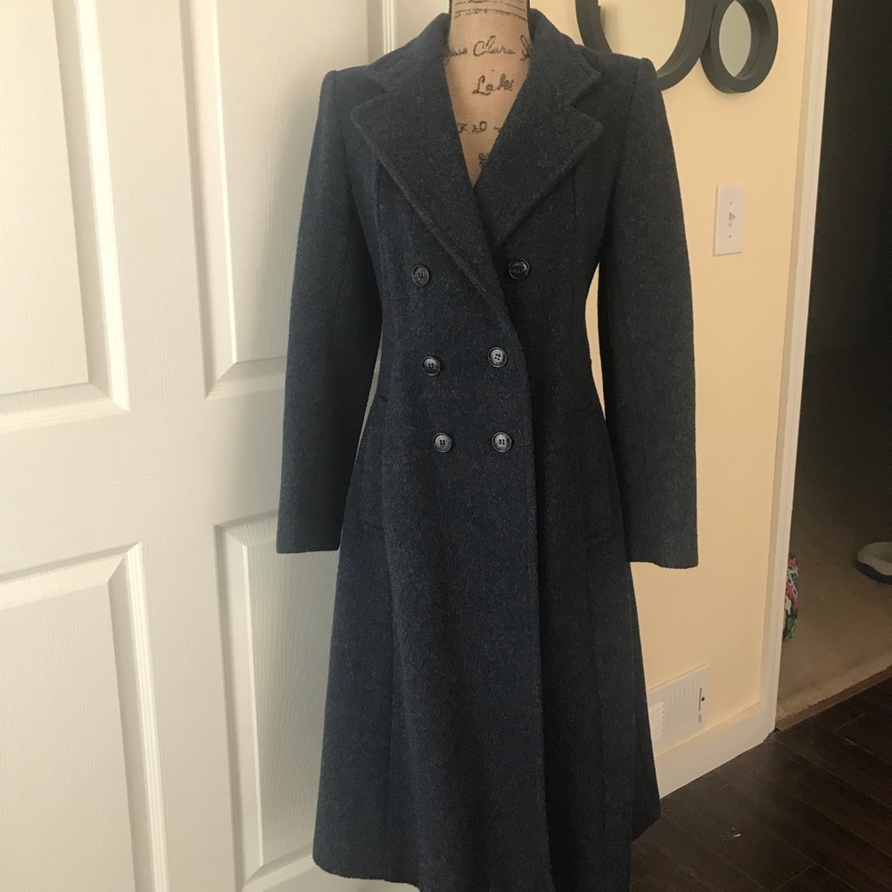 Vintage navy wool coat.